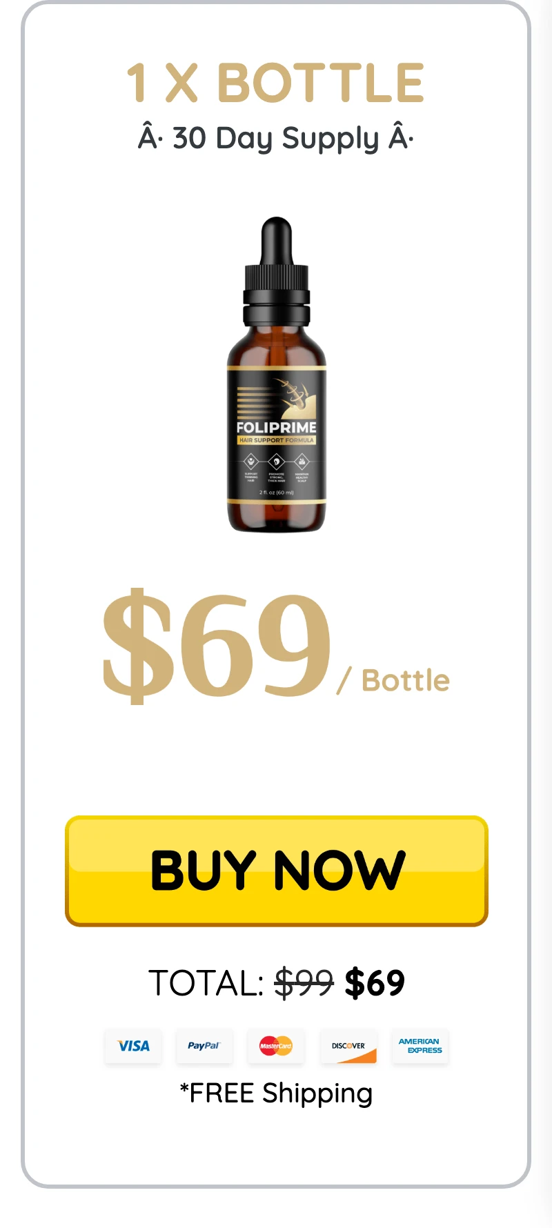 FoliPrime 2 bottles