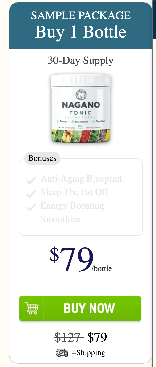 Nagano Lean Body Tonic 2 bottles