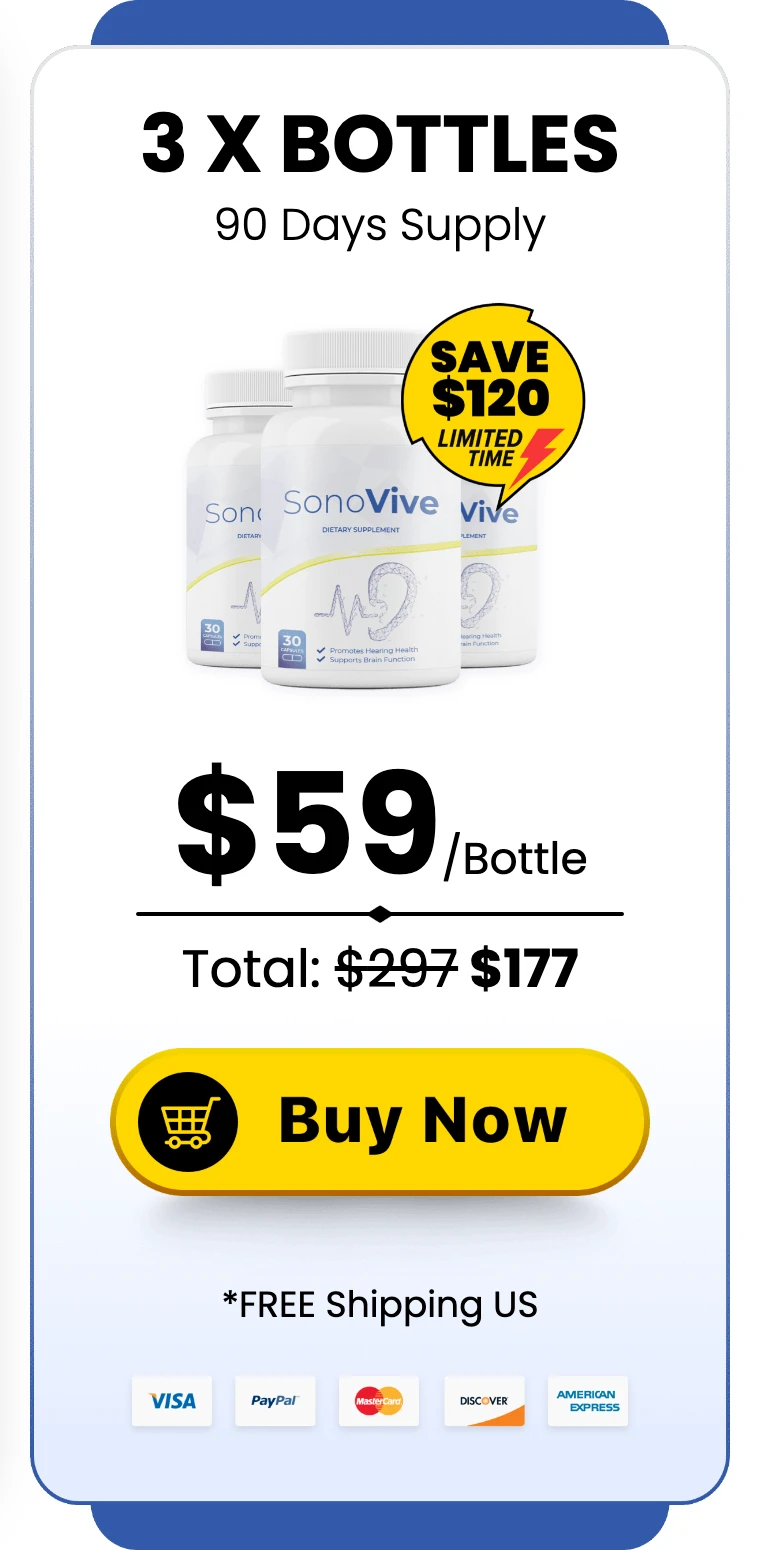 SonoVive 3 bottles