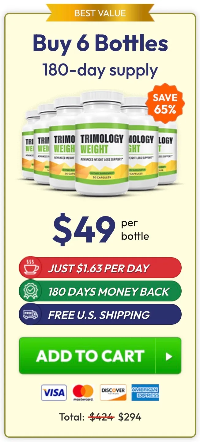 Trimology 6 bottles